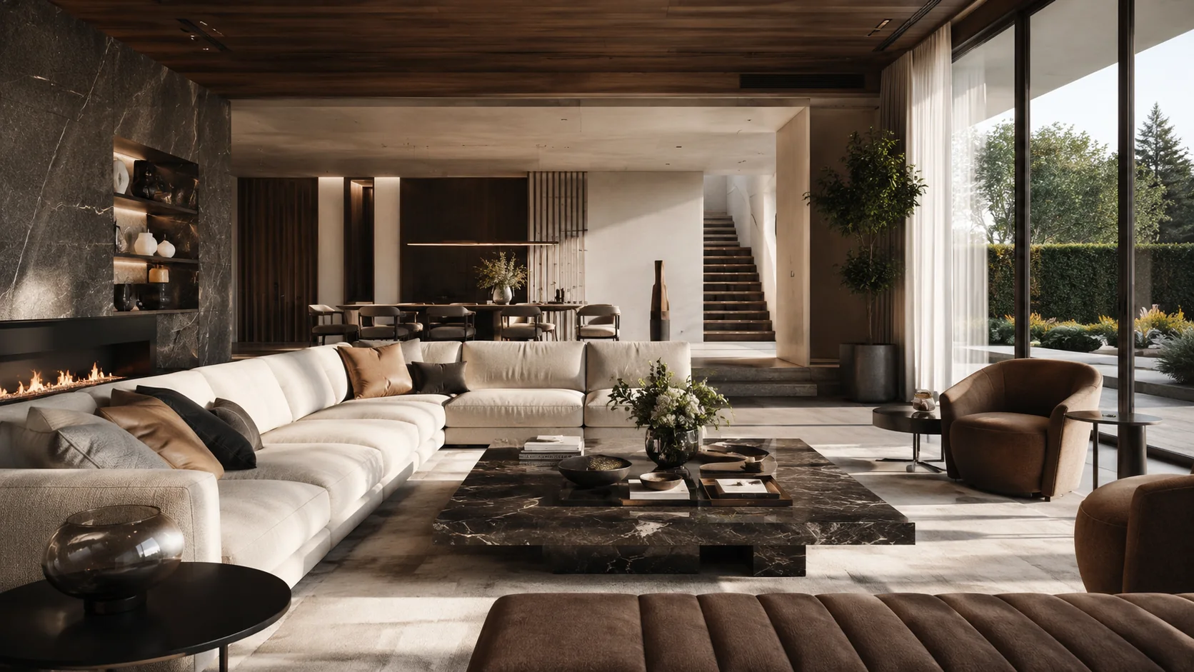 Fotorealistyczna koncepcja luksusowego salonu PROJEKT 360
